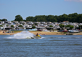 Water view of Buttonwood Beach Recreational Vehicle Resort, Earleville, Maryland