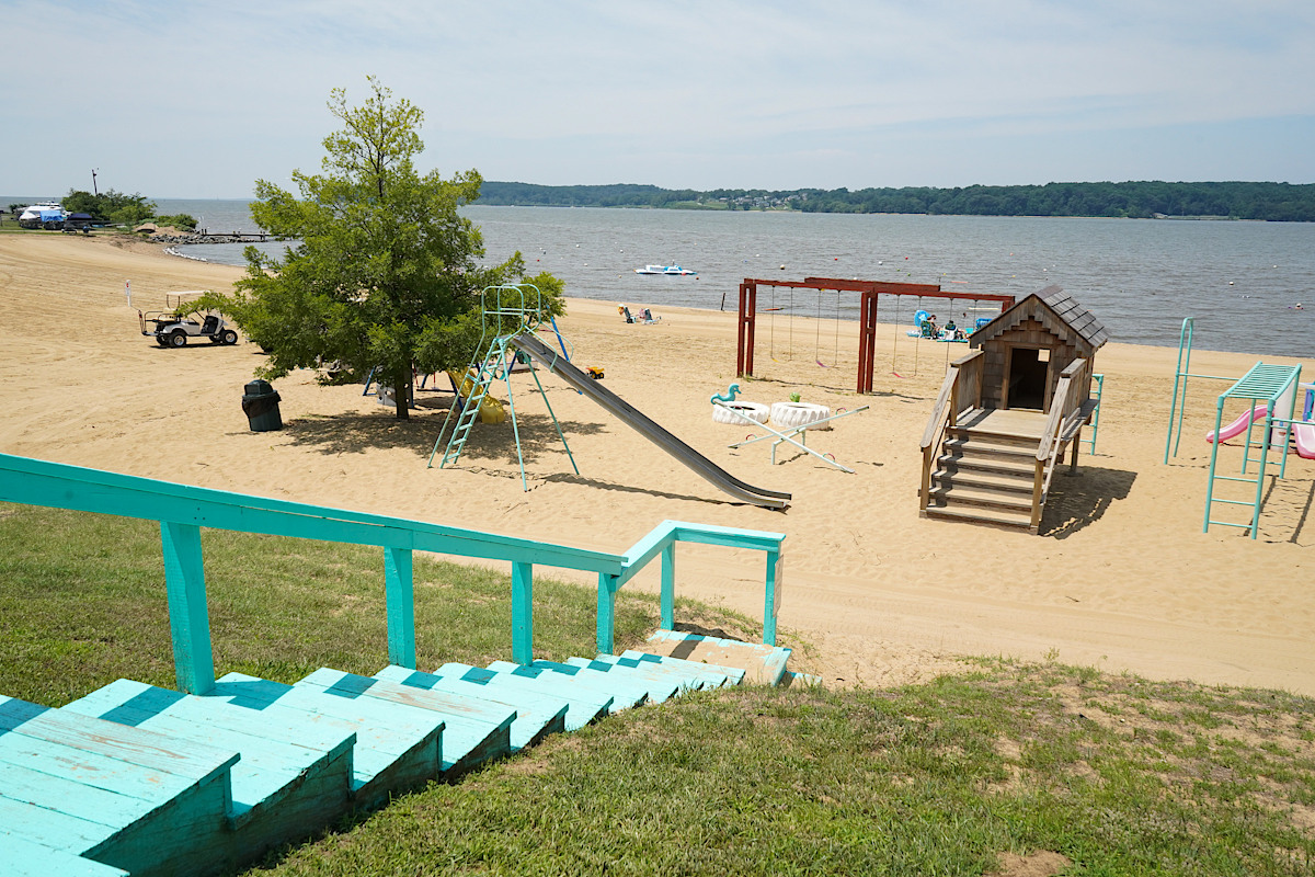 Stairs down to beach