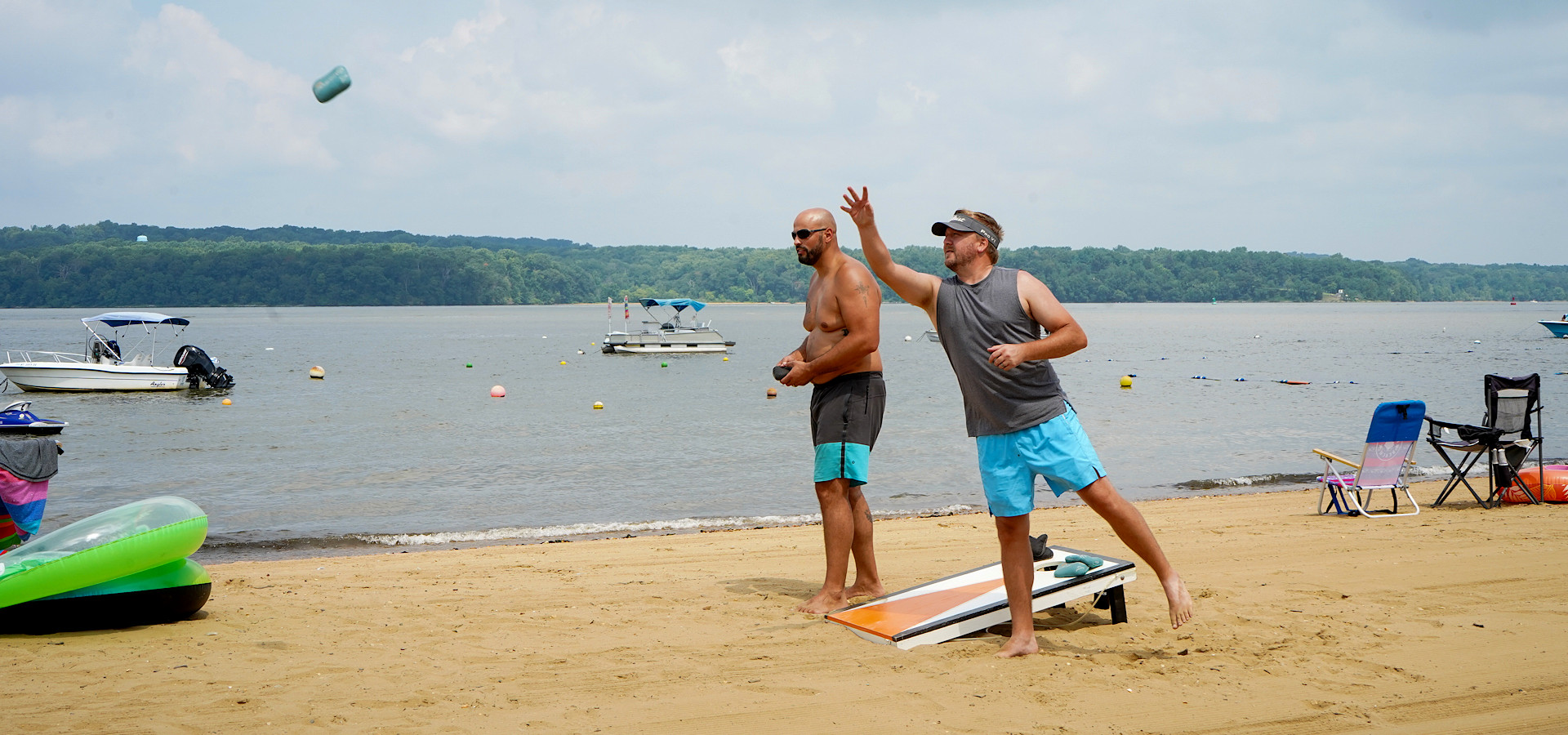 Cornhole on the beach